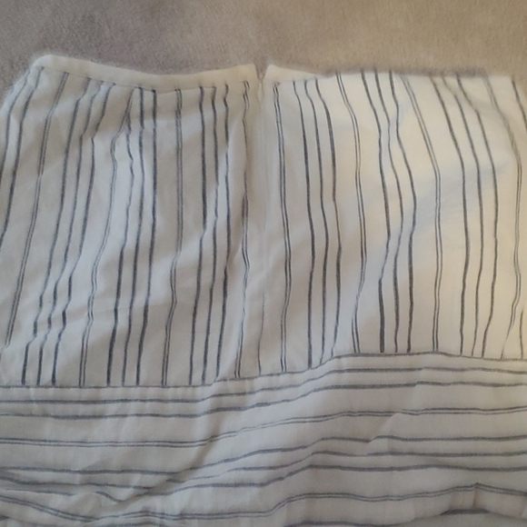 🔴Madewell Sz 14 A-line Vertical striped classic mini skirt - Picture 3 of 4